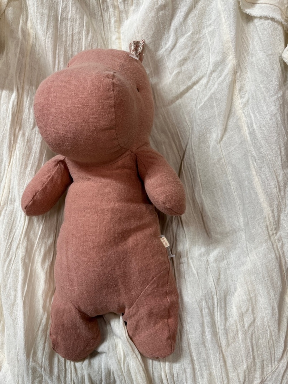 Maileg Apricot Small Rhino New 12 inches - Picture 3 of 7